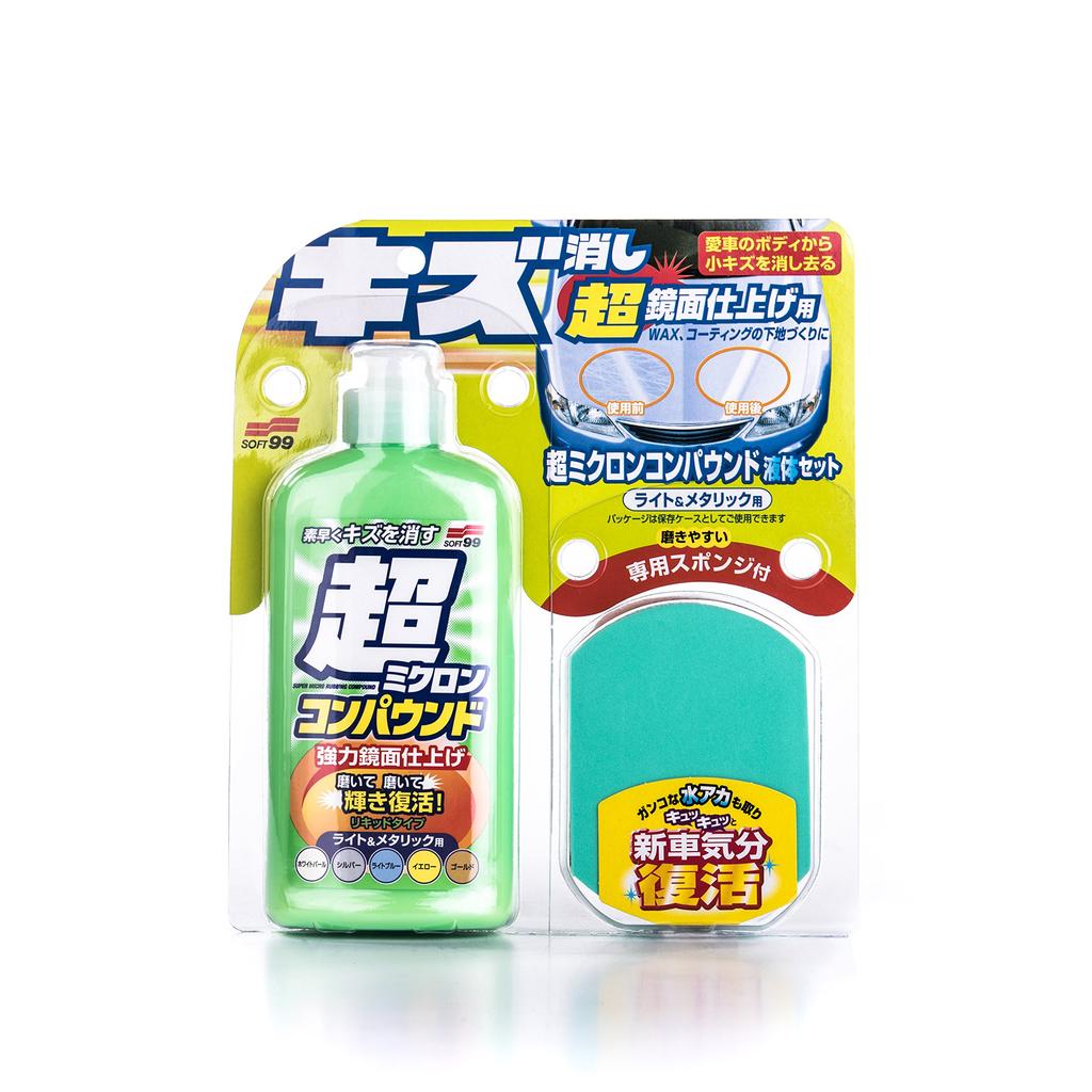 SOFT99 99 Kobo Body Cleaner Compound Liquid Light Removes damaged and water stains from car and restores a Product 09062 Ultra-Micron Set, & Metallic,