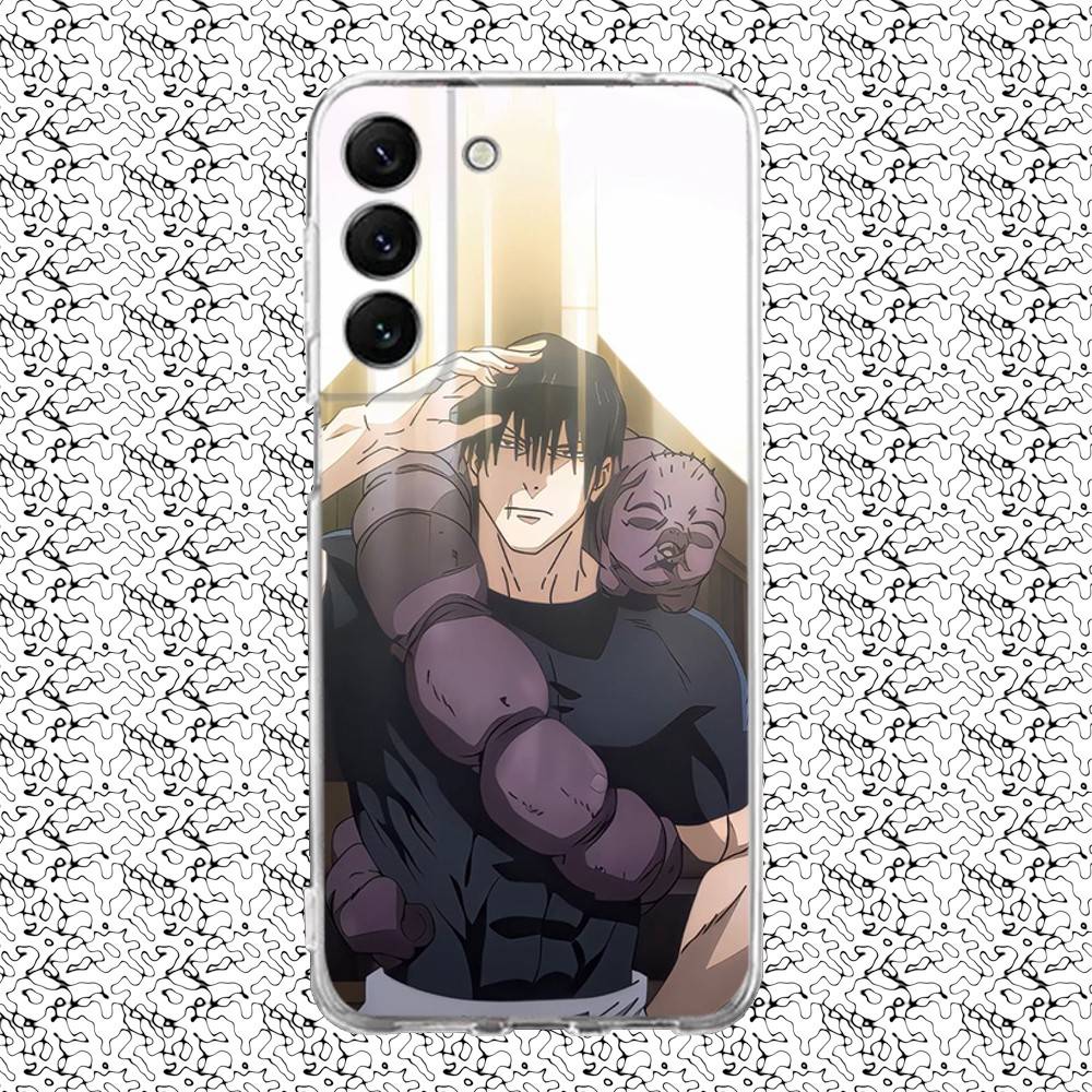 

Чехол для телефона Toji Jujutsu Kaisen Fushiguro для Samsung S24,30,21,22,23,20 FE,lite,PIus,Ultra,5G,Note,9,10 Прозрачная крышка SamsungS225G