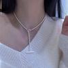 BF CLUB Silver color Geometric Simple Adjustable Necklace For Women Engagement Fine Jewelry Wedding Party Birthday Gift