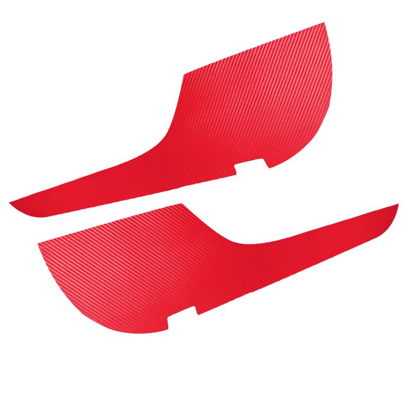 4Pcs/set Red Carbon Fiber Grain Car Inner Door Panel Anti-Kick Covers Trims Stickers Fit For Toyota Camry 2018