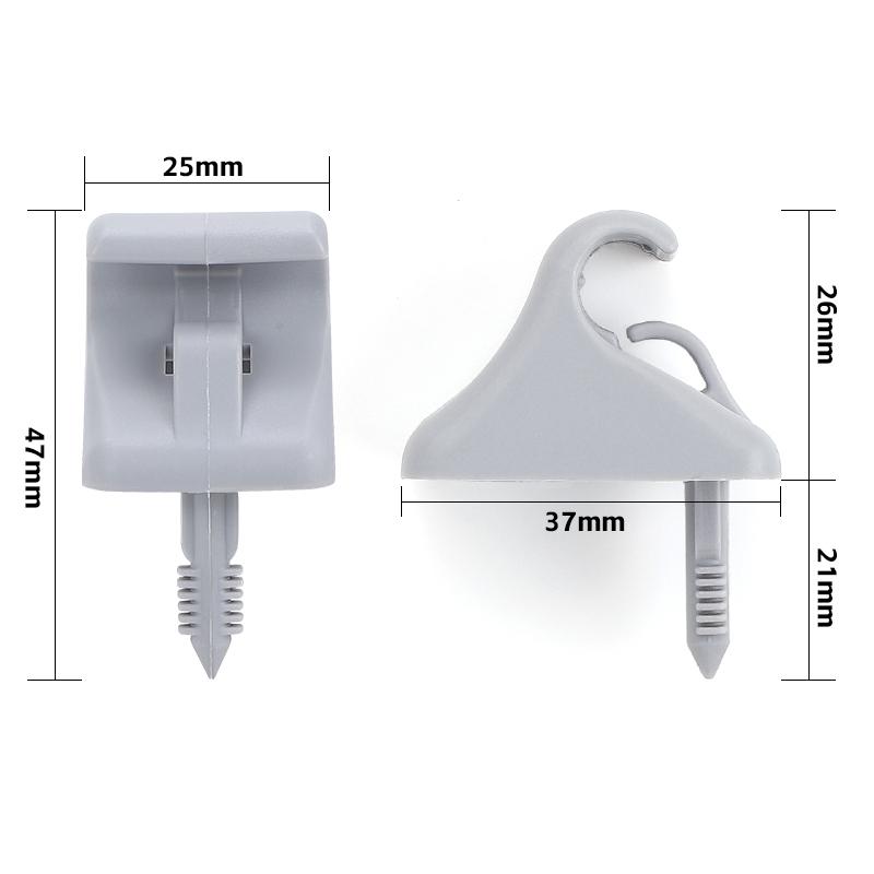Auto Interior Sun Visor Clip Holder For Hyundai Getz 2002-2011 Front Left Right Car Inner Hook Bracket Hanger Grey 852351C300QS