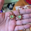 10pcs Baroque Style Gemstone Sun Charms DIY Craft Sparkling Jewelry Accessories Shiny Charming Gemstone Pendant Jewelry Making