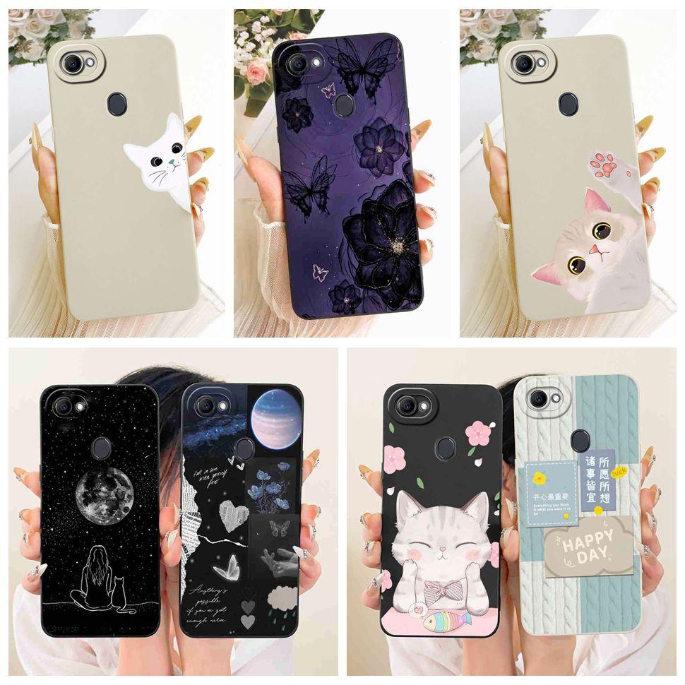 Casing For Oppo F7 CPH1819 CPH1821 Luxury Candy Pattern Simple Soft Silicone Case For Oppo F7 OppoF7 Phone Cover 6.23"