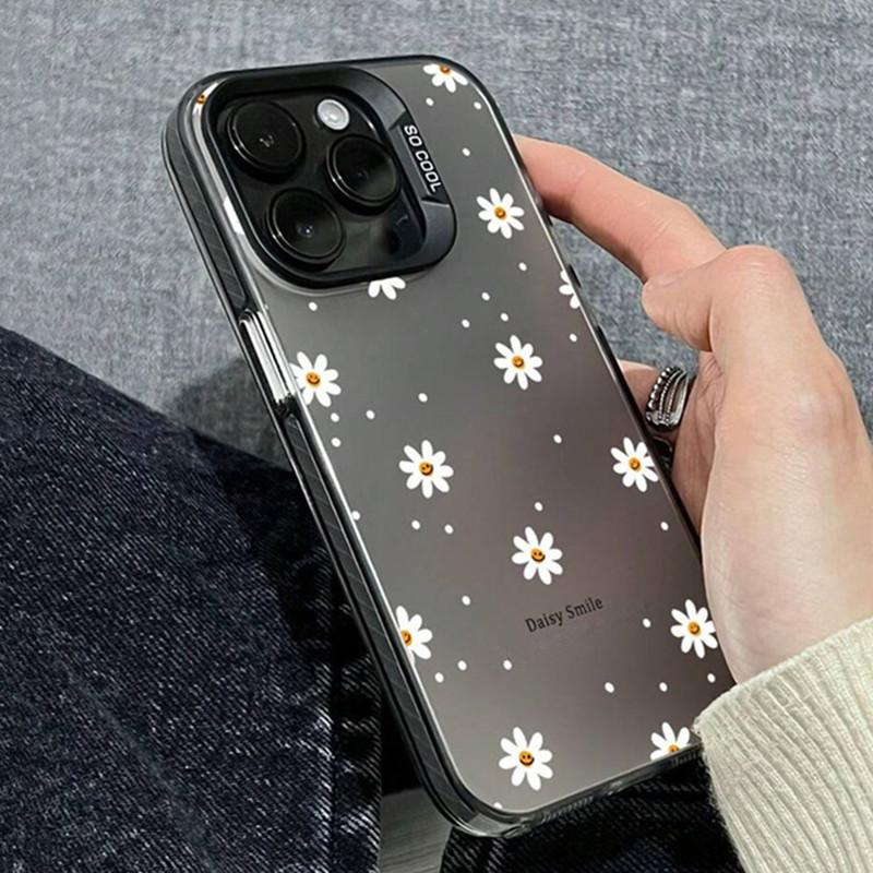 For  11 Lite 5G NE 14 13T 13 12T 12 12X Cases Daisy Smile Pattern Simple Laser Phone Covers For Poco M6 X5 X6 F5 Pro Cover