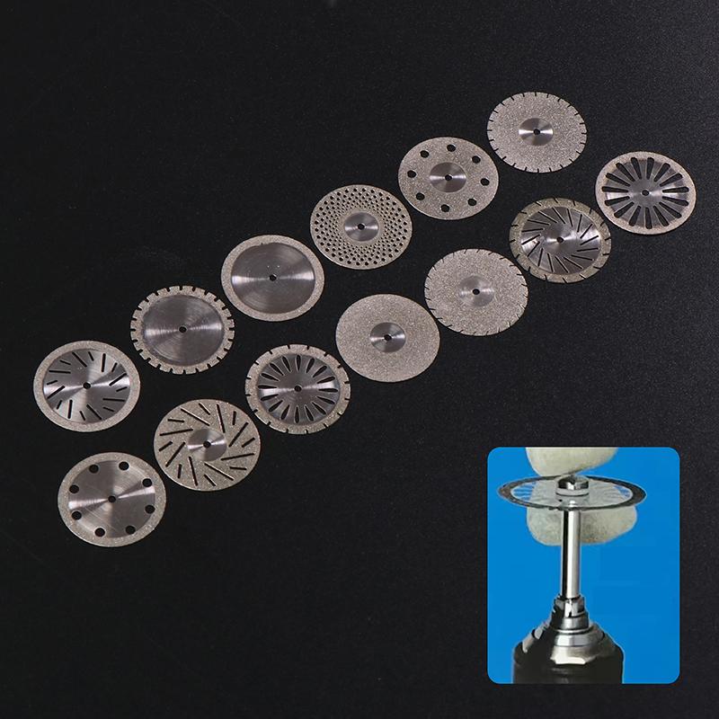 Dental Lab Double Sided Diamond Cutting Disc 22Mm For Separating Polishing Ceramic Crown Plaster Or Jade