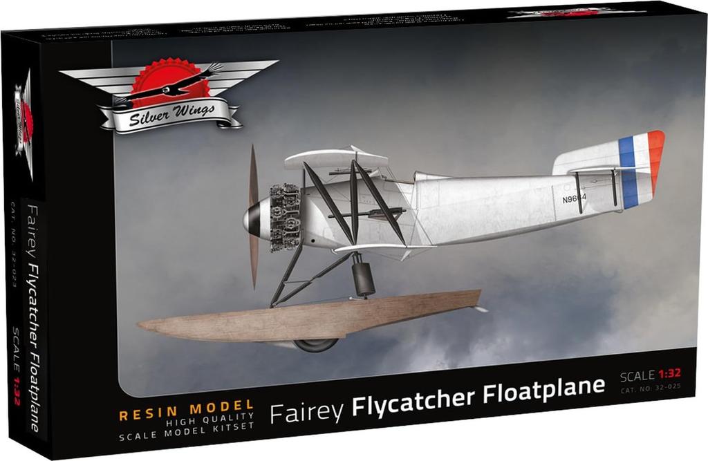 Silver Wings British Fairy Flycatcher Wooden Type Full Resin Kit SVW32025 1/32 Float/Wheel