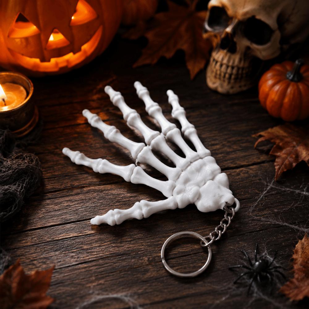 Novelty Skeleton Hand Keychain Creative Skull Hand Key Ring Collectible Toy