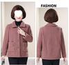 Mom's Plus Size Fleece-Lined Cotton Coat – Thick, Particle Fleece Jacket for Autumn/Winter, Stylish & Loose Fit for Middle-Aged Women
