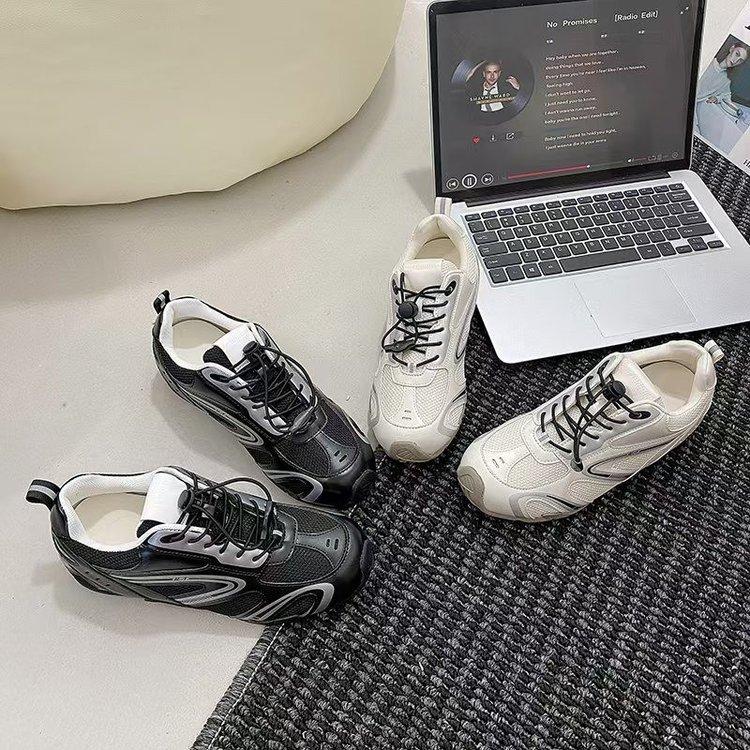 Outdoor Niche Racing Shoes Inner Height Increase Moral Training Shoes Women's 2025 New Mesh Breathable Jogging Casual Sports Shoes