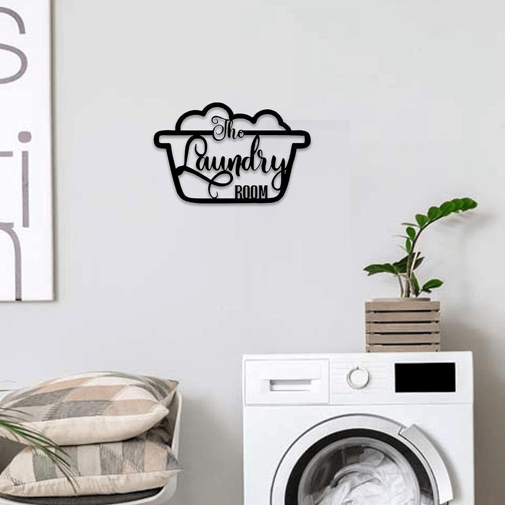 

Black Metal Wall Decoration Iron Laundry Room Wall Hanging Decoration Laundry Room