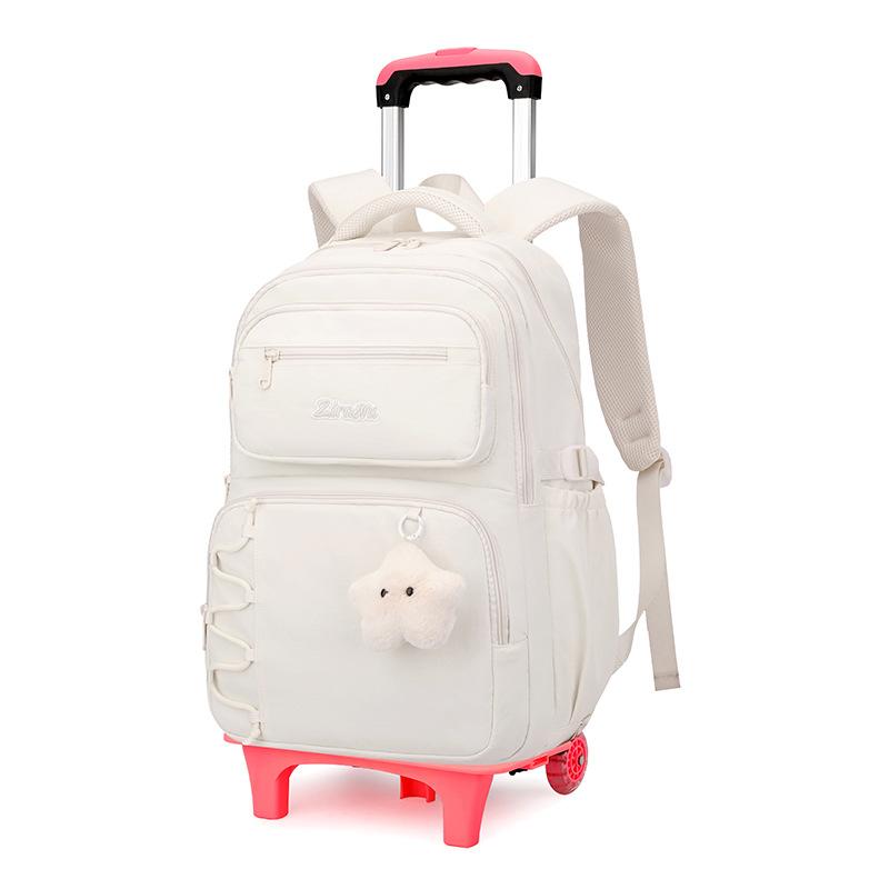 Children School Backpack  For Girls Trolley Bag With Wheels Students Backpack Kids Book Bag Rolling School Bag Wheeled Backpack
