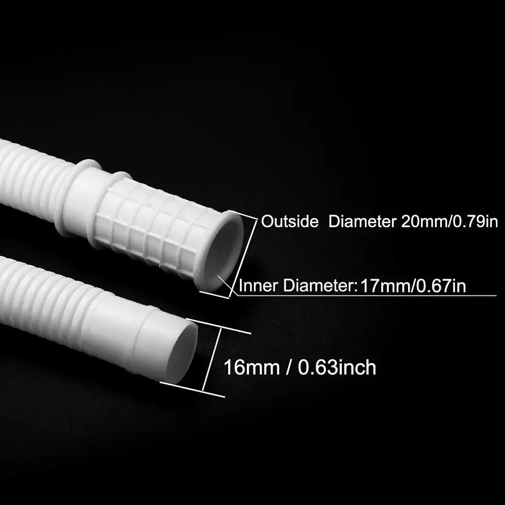 New Plastic Air Conditioner Drain Hose White 1-5M Washing Machine Tube Thickened Extension Pipe