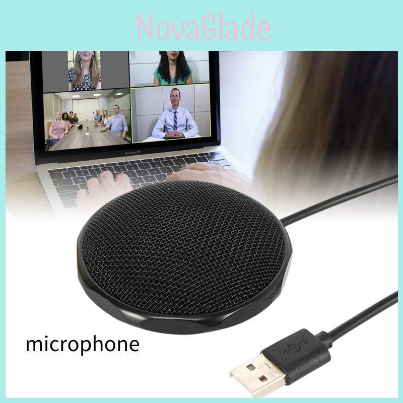 Usb Microphone 360 Degree Omnidirectional Design For Remote Office And Meetings