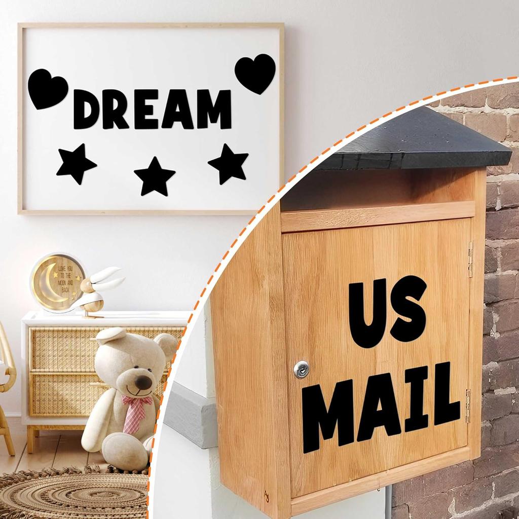 20 Sheets Bulletin Board Letters 4 Inch Letter Stickers 180 PCS Large Alphabet Stickers Vinyl Self Adhesive Stick on Letters for Poster Board