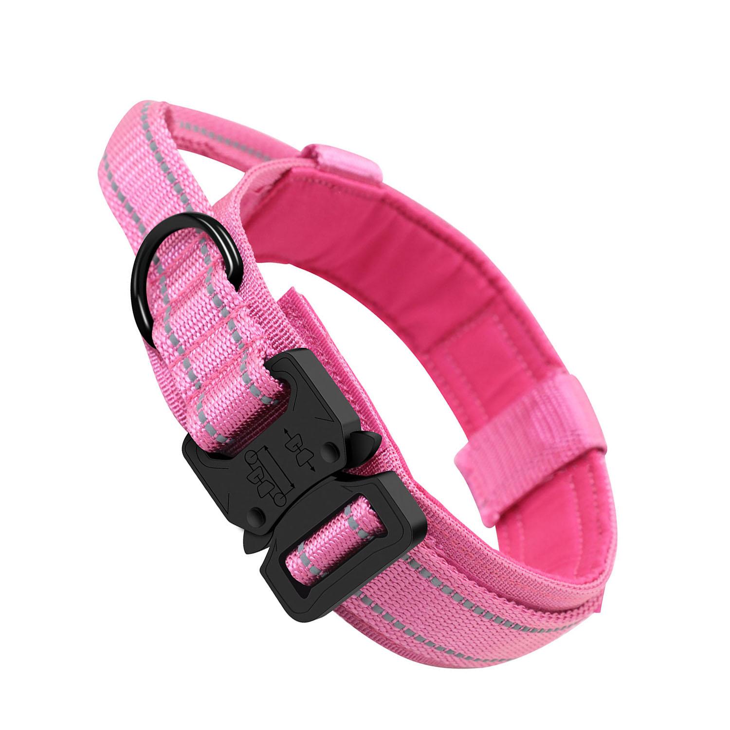 

Прочный тактический ошейник для собак, набор поводков, регулируемый военный ошейник для домашних животных, поводок для средних и больших собак, аксессуары для дрессировки немецкой овчарки L 42-54cm