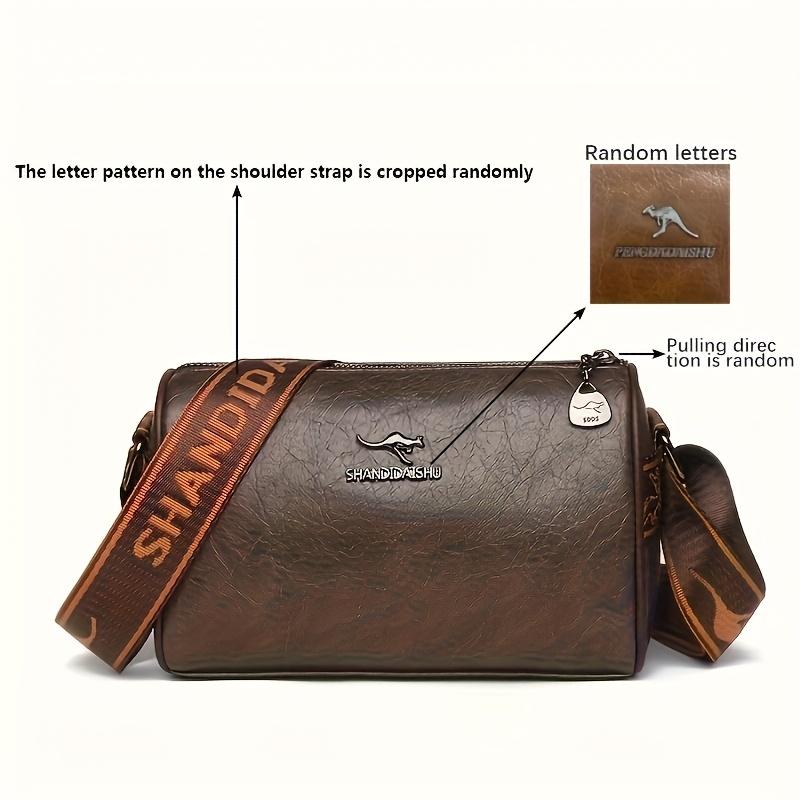 

Solid Color Pu Leather Shoulder Messenger Bag, Fashi Versatile Large Capacity Pillow Tote CrossBody Bags for Woman Daily Use