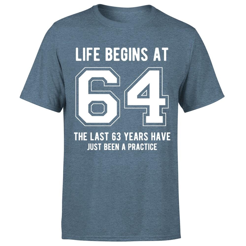 Life Begins At 64th Birthday Gift Unisexs TShirt Gift For Him