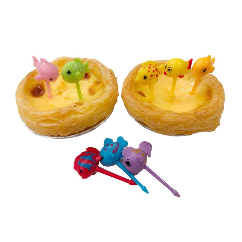 Cartoon Fruit Fork Toothpicks Cute Animal Food Selection Mini Lunch Box Decoration Children'S Food Supplement Tool