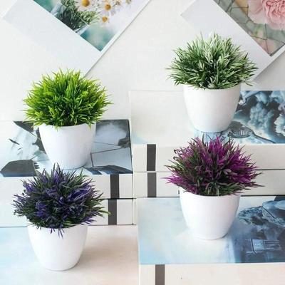 Artificial Plant Bonsai Simulation Plastic Small Tree Pot Plant Potted Ornaments Home Tabl Decoration Hotel Garden Decor