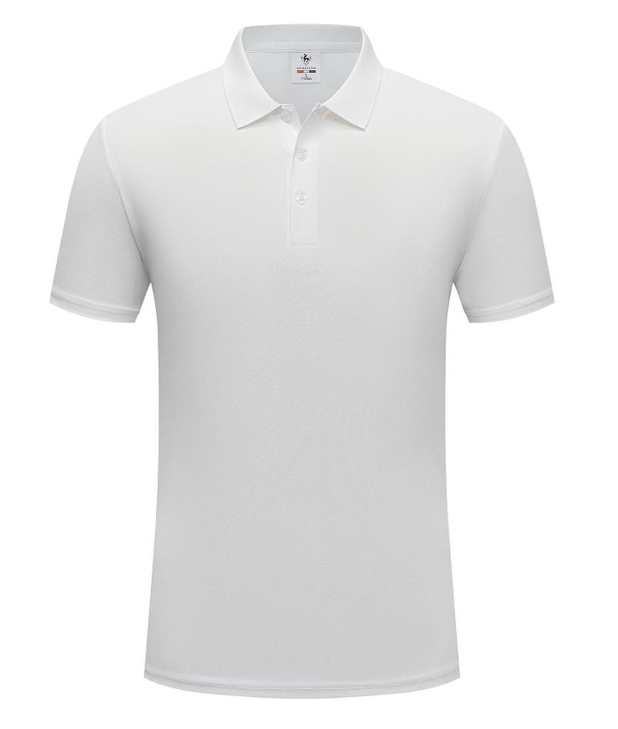 Spring/Summer Unisex Simple Short Sleeve Polo - Men's Solid Color Turn-Down Collar Sports Shirt