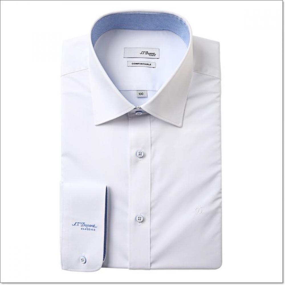 S.t. Dupont Slim Fit Long Sleeve Shirt Se5sm22ls923swh 95