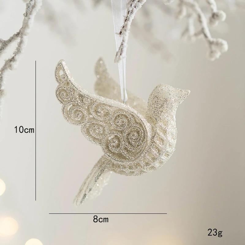 1Pcs Christmas Decoration Glitter Angel Hanging Xmas Tree Pendant Ornament for Home Decor New Year Gifts Navidad Accessories