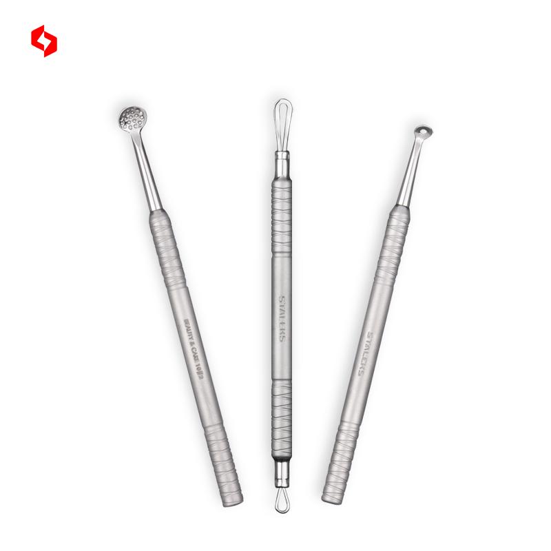 Staleks Double Head Pressure Ring Facial Squeeze acne treatment tool set