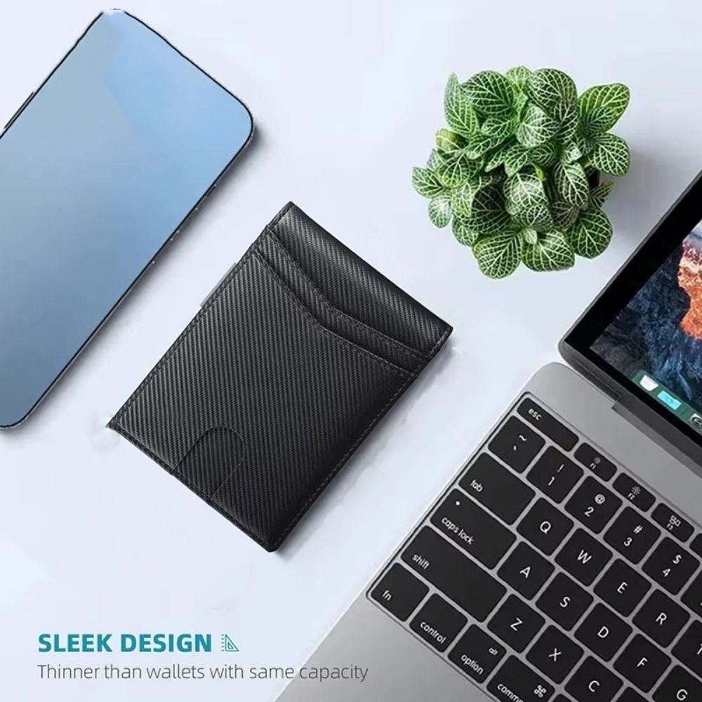 Anti-Theft Carbon Fiber Card Holder Minimalist Men Wallets Credit Card Holder  Business