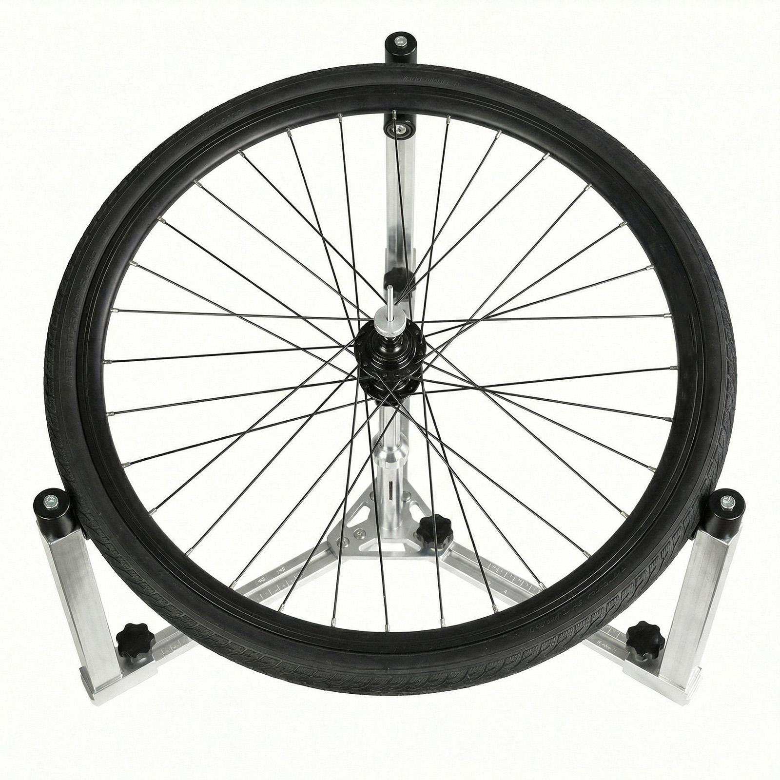 Bike Wheel Truing Stand Rotating Design Bike Maintenance Stand Foldable Professional Repair Tool for Repairing Biking Mountain United States