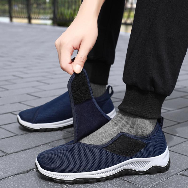 Herren Sommer Mesh Freizeitschuhe Weiche Sohle Atmungsaktive Sneaker Leichtgewicht Anti-Rutsch Wanderschuhe Laufschuhe für Herren Zapatos Casuales