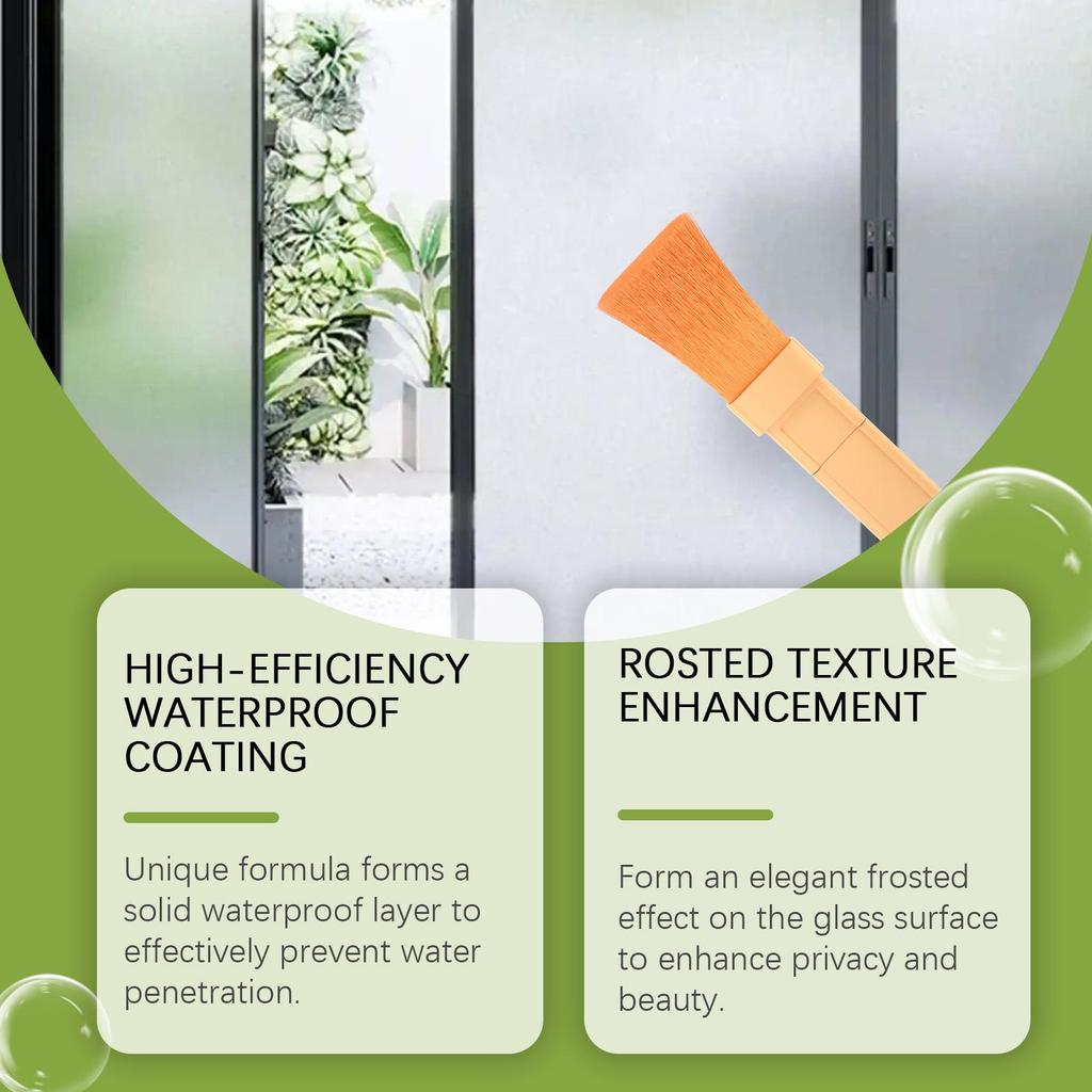 JUE FISH Matte Frosted Glass Paint – Privacy & Light Blocking for Office & Bathroom