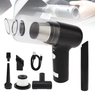 Mini aspirador de pó para carro, aspirador de pó portátil sem fio, aspirador de pó recarregável 2 em 1 e soprador com aspirador de pó 5500Pa para carro e casa