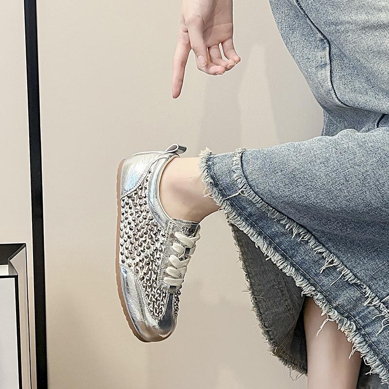 2025 summer new mesh breathable flat-bottomed German training shoes women's sports and leisure shoes lightweight retro versatile Forrest Gump shoes