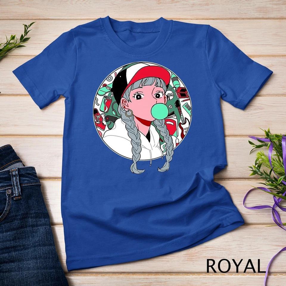 Anime Girl Japanese Aesthetic anime Otaku Premium T-Shirt Unisex T-shirt 8 L