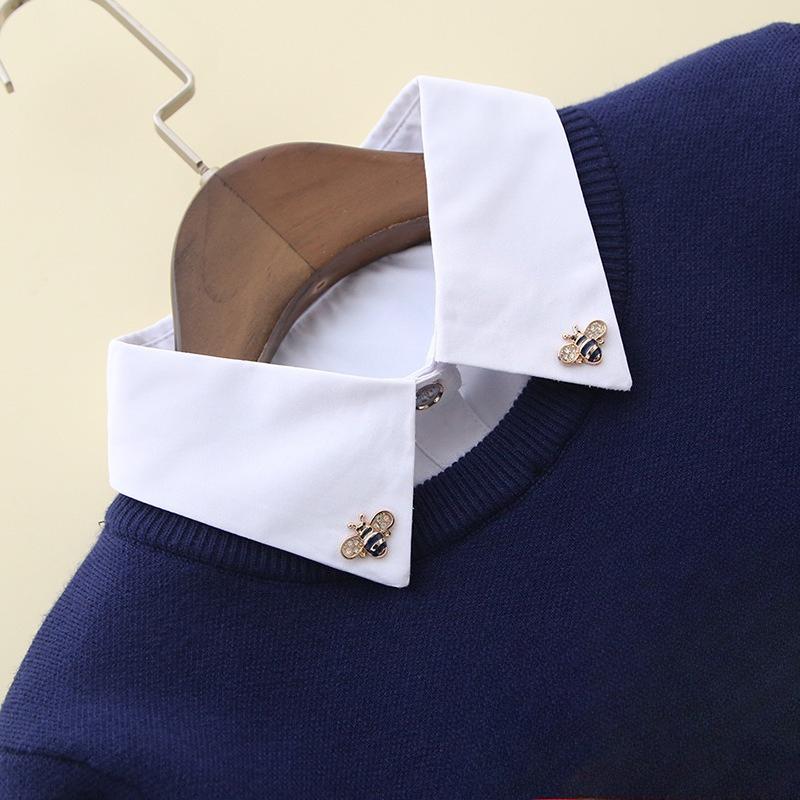 Perfect Match White Xxl Shirt Fake Collars For Women Shirt Removable Half Shirt Detachable Collar Mens Formal Suits Sweater False Collars
