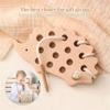 Baby Holz Früherziehung Puzzle Schnurbrett Tier Spielzeug Igel Einfädelspiel Hand-Auge-Koordination Spielzeug
