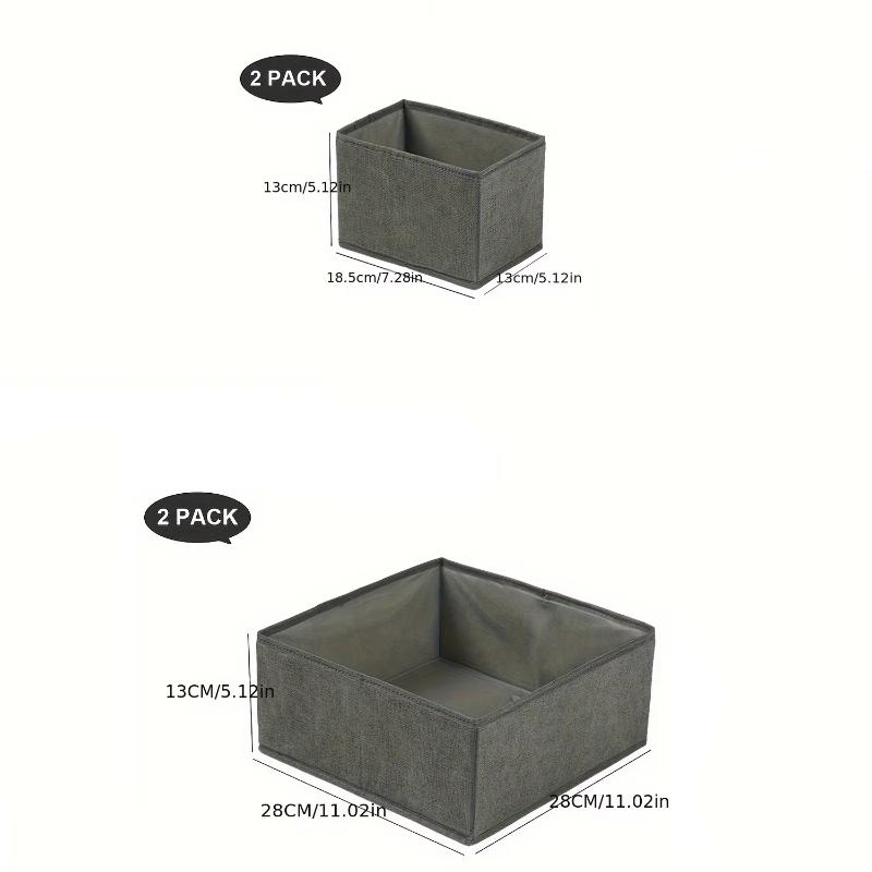 Underwear Storage Box, Drawer Divider Organizer, Foldable Closet Organizer And Storage Box, Dresser Drawer Dividers For Clothes,