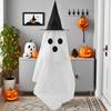 Halloween Ghost Decorations DIY Expressions Spooky White Ghost Craft Kit with Witch Hat for Outdoor Indoor Yard Garden Lawn Decor