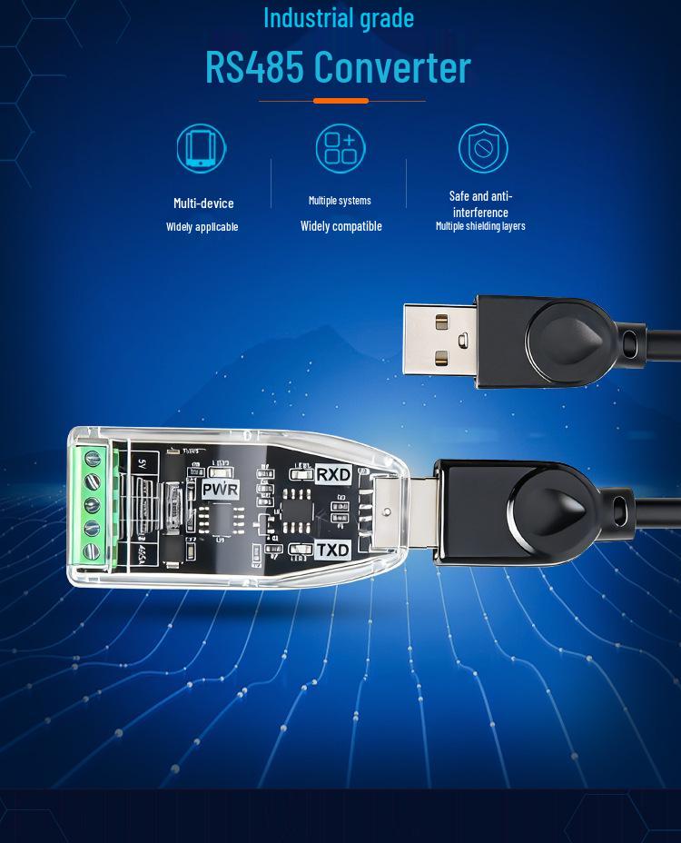 USB zu 485/232/422 Konvertermodul: Serieller Port-Debugger in Industriequalität für Laptops
