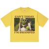 Cant Today Im Swamped Oversized T Shirt Funny Shrek Print Short Sleeve Tshirts Mens Fashion Cotton Tshirt Unisex Streetwear