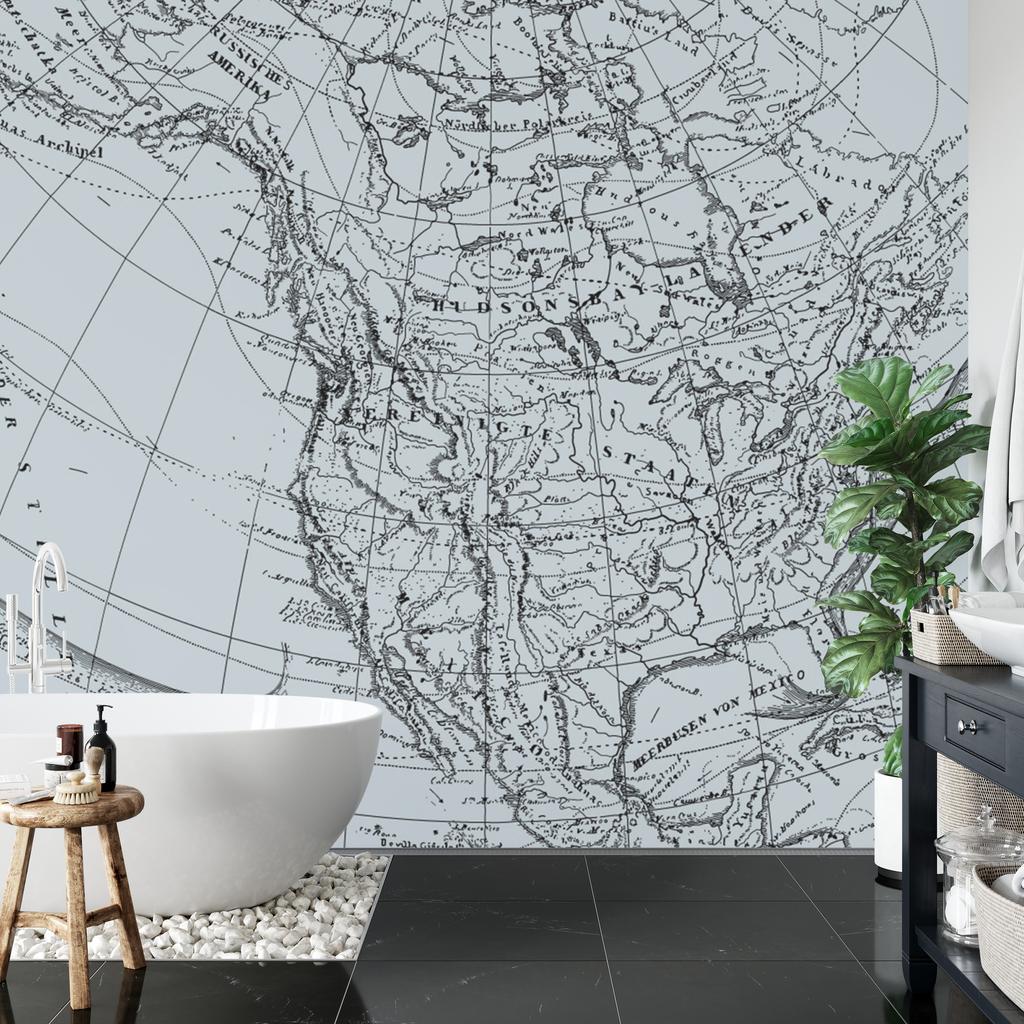 Photomural Old Map Smooth Vinyl 180x120