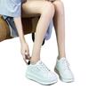 Foreign trade leather little white shoes women's versatile thick-soled muffin increases the height of 2025 autumn and winter new casual velvet bo