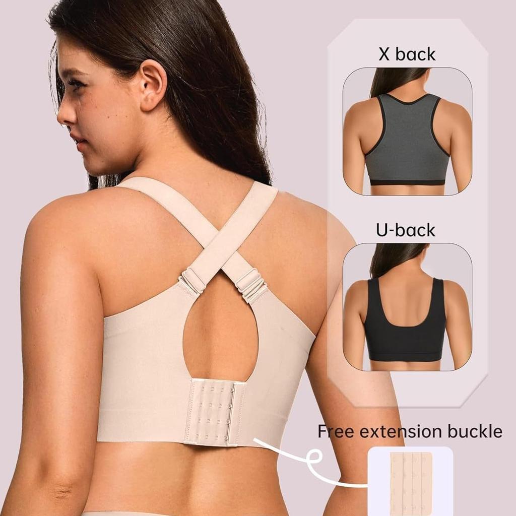 OEAK Reggiseno in Gel Wireless da Donna Taglie Forti Supporto Senza Cuciture Copertura Completa Push-Up Comodo Senza Ferretto
