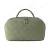 Cotton Travel Makeup Bag with 5 Dedicated Pockets Cosmetic Organizer Cosmetic Bag for Women Toiletries Accessories Brushes