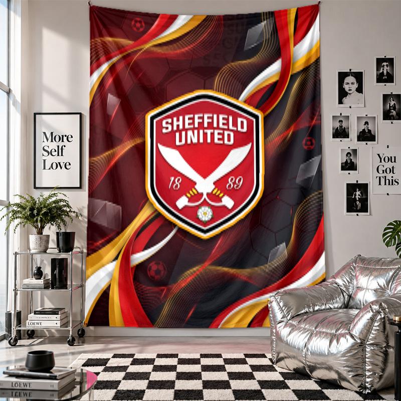 Sheffield United Football Wall Tapestry Home Decor Wall Hanging Cloth for Bedroom Living Room Background