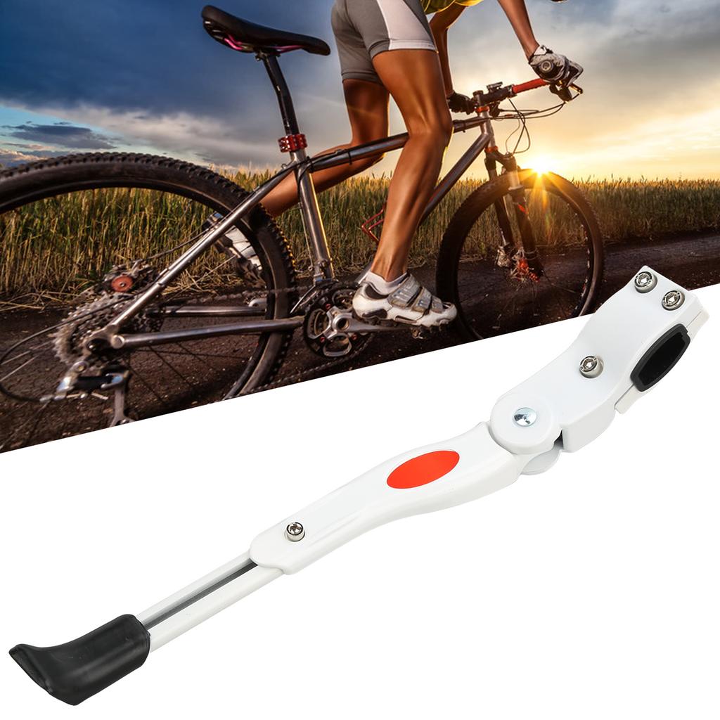 Bike Kickstand Aluminium Alloy   Wear Resisting Plastic Mat Inside Enhanced Stability   Kickstand