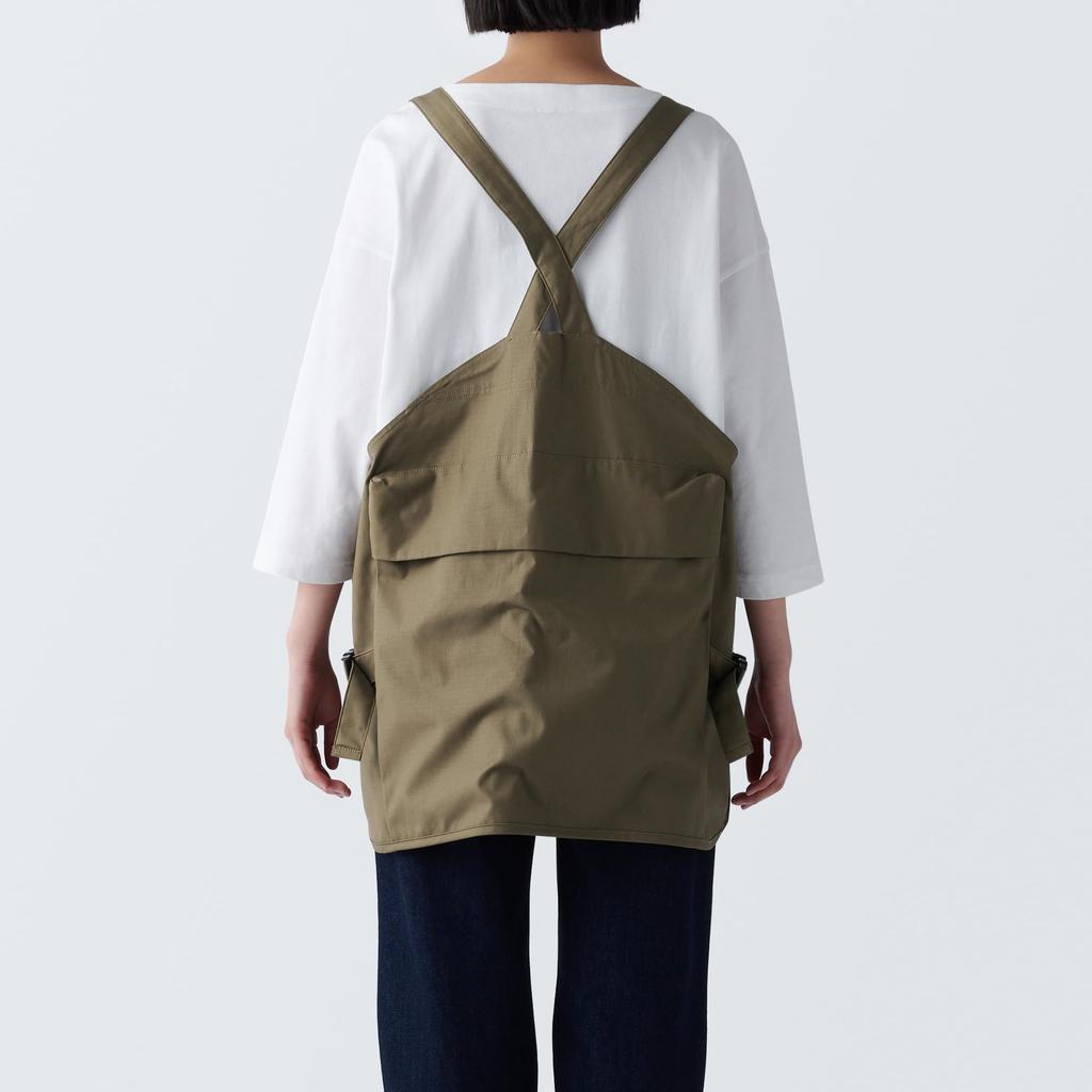 MUJI Outdoor Apron made from material Free khaki 84294624 flame-retardant - size, beige,