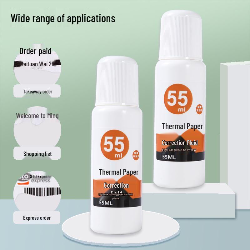 Portable Large-Capacity Thermal Paper Handwriting Privacy Correction Fluid for Waybills