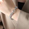 Chic Jewelry Set: Trendy Chain Necklace, Ring Buckle, and Gold-Plated Bracelet for a Cool, Versatile Style