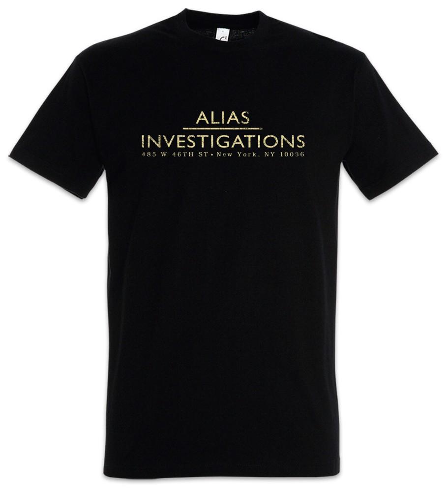 

Alias Investigations T-Shirt Jessica Company Detective Jones Symbol Sign Logo 4XL